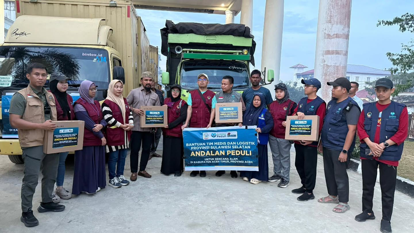 Andalan Peduli beserta Pemprov Sulsel Kirim Bantuan Rp 1 Miliar-Tim Medis Tangani Bencana Aceh Timur